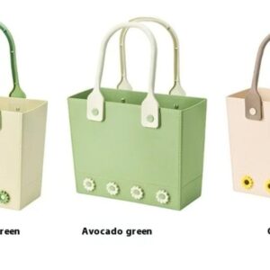 BloomLine Tote – Eco-Friendly Floral Accent Handbag